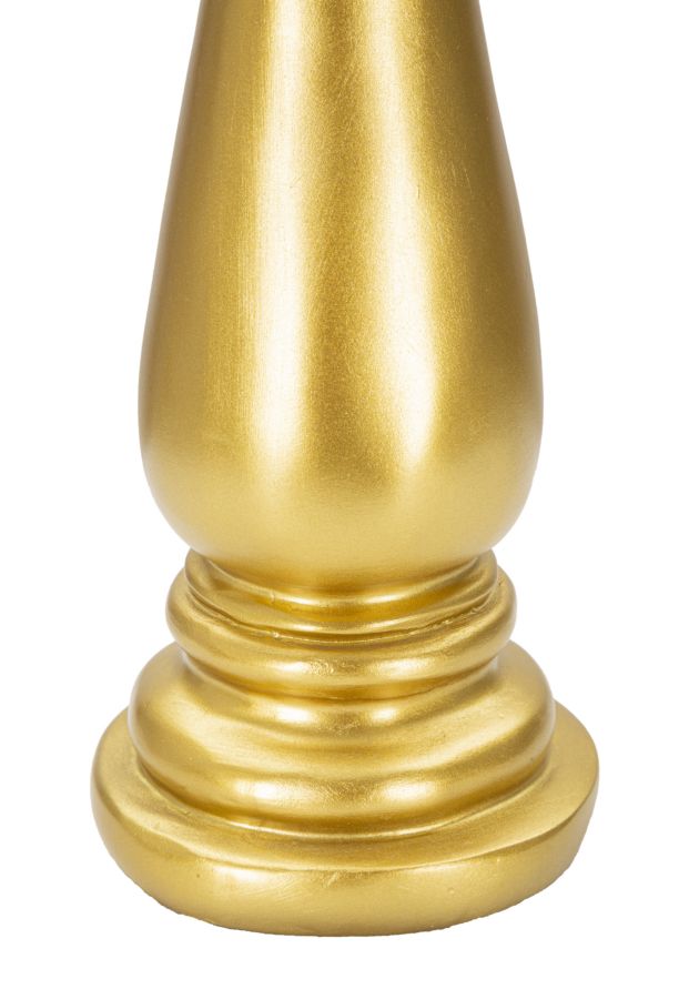 Alfiere Elegante in Oro e Nero Ø 12,5 cm, Altezza 38,5 cm