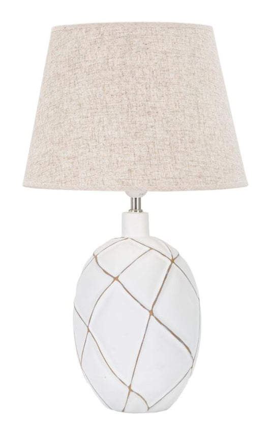 Lampada da tavolo in resina Lines elegante cm ø 35x60