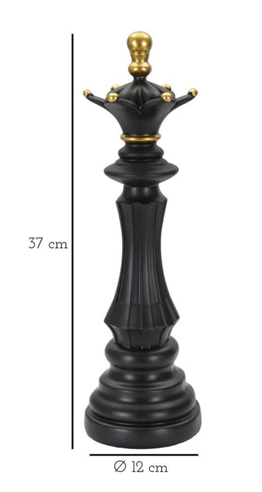 Regina Elegante in Nero e Oro cm ø 12x37