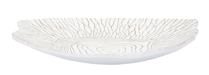 Piatto portaoggetti in resina con design irregolare cm 37x34x6