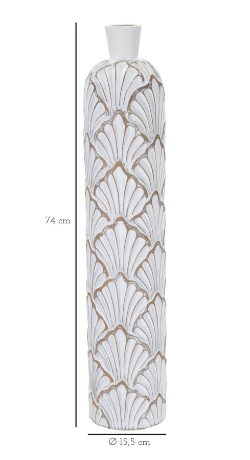 Vaso Panama in Resina Elegante - Altezza 74 cm, Diametro 15,5 cm