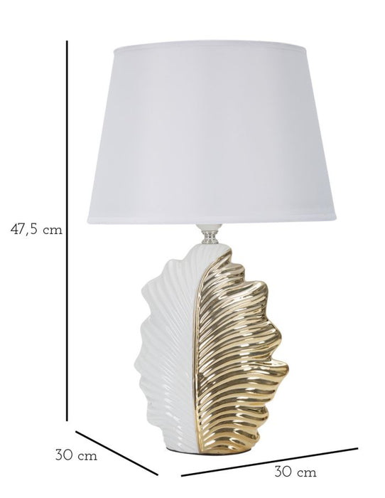 Lampada da tavolo elegante a foglia cm 30x47,5