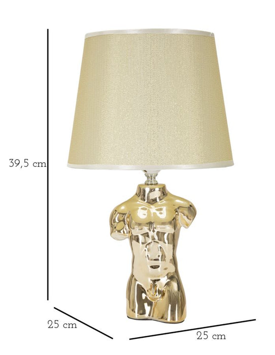 Lampada da Comodino Elegante Uomo cm 25x42,5