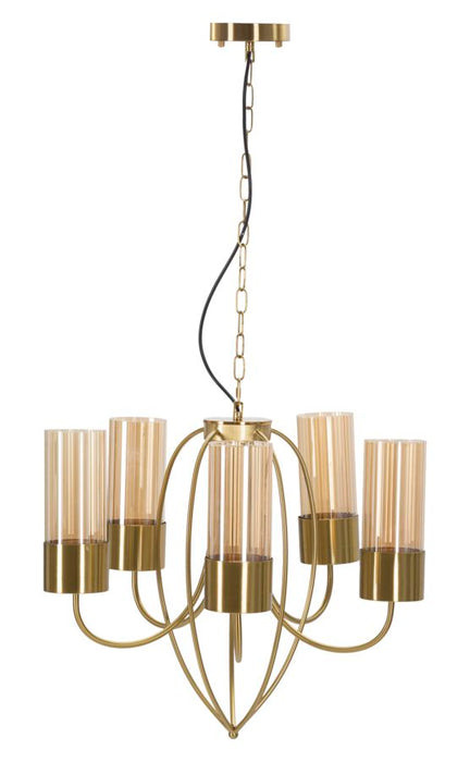 Lampadario Versailles Elegante con 5 Luci - Ø 80 cm x 103 cm