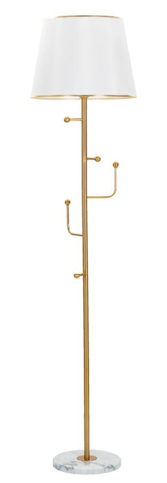 Lampada da terra elegante con ganci appendiabiti cm ø 41x173