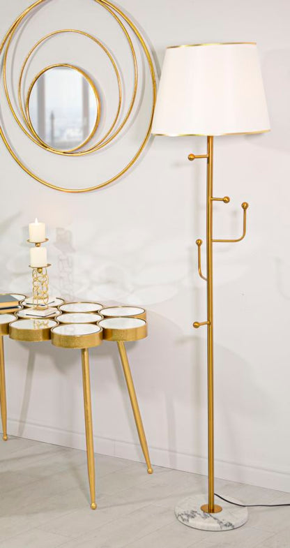 Lampada da terra elegante con ganci appendiabiti cm ø 41x173