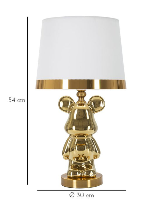 Lampada da tavolo Orsetto dorato cm ø 30x54