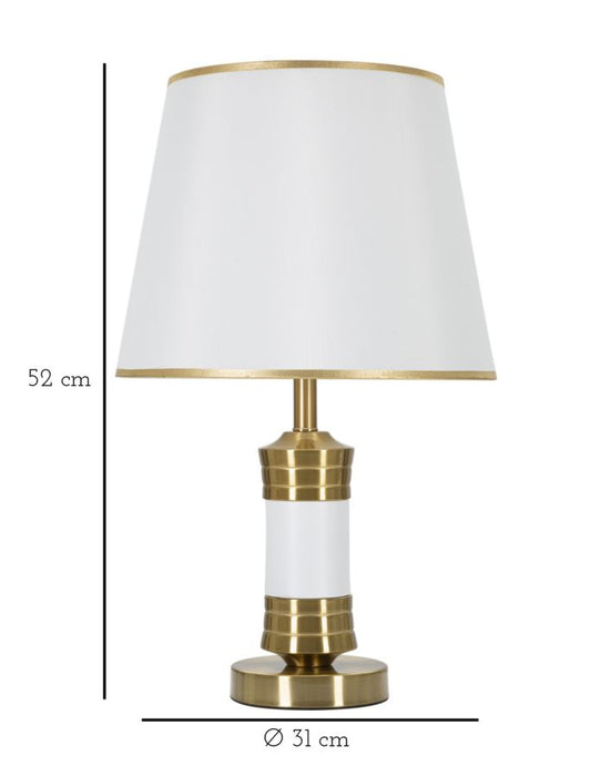 Lampada da Tavolo Elegante Whity cm ø 31x52