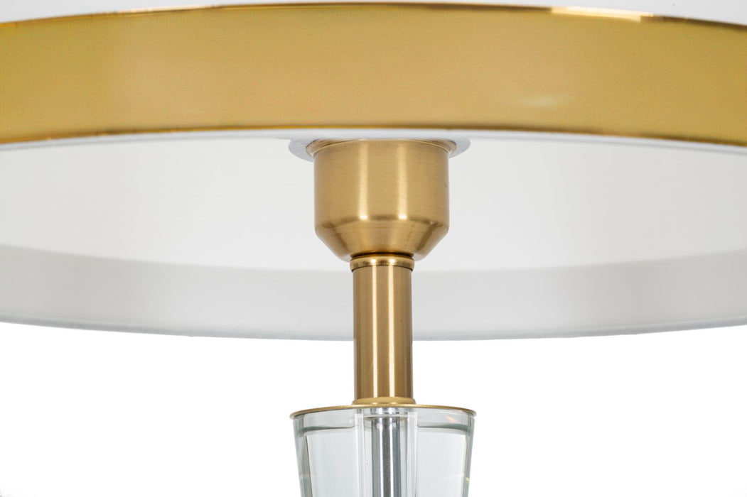 Lampada da Terra Cristal Elegante Ø 40 cm, Altezza 153 cm