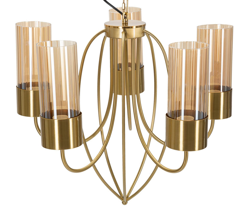 Lampadario Versailles Elegante con 5 Luci - Ø 80 cm x 103 cm