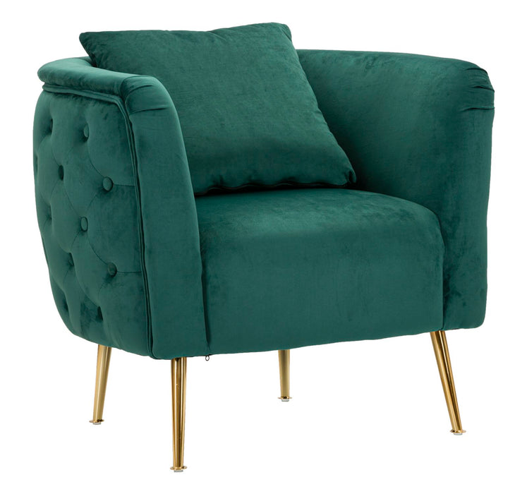 Poltrona Bucarest Verde Elegante 76x74x73 cm