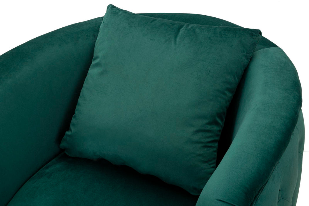 Poltrona Bucarest Verde Elegante 76x74x73 cm