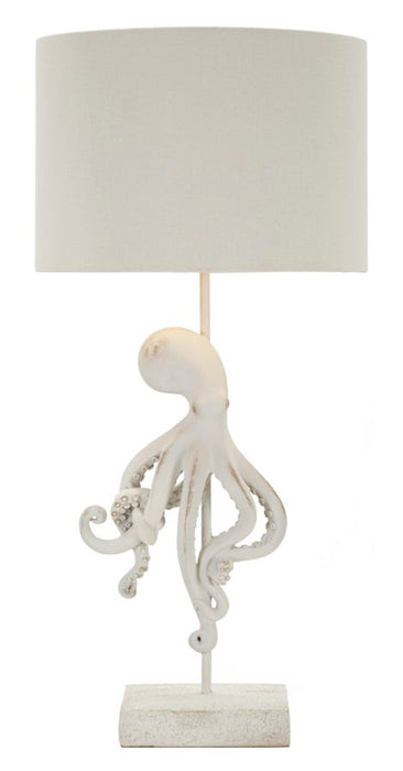 Lampada da Tavolo Octopus Bianca Design Moderno cm ø 30,5x64,5