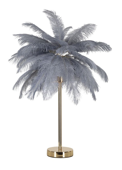 Lampada da Tavolo Elegante Palm Grigia 55x60 cm