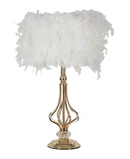Lampada da Tavolo Tarty Bianca Elegante Ø 25 cm x 54 cm