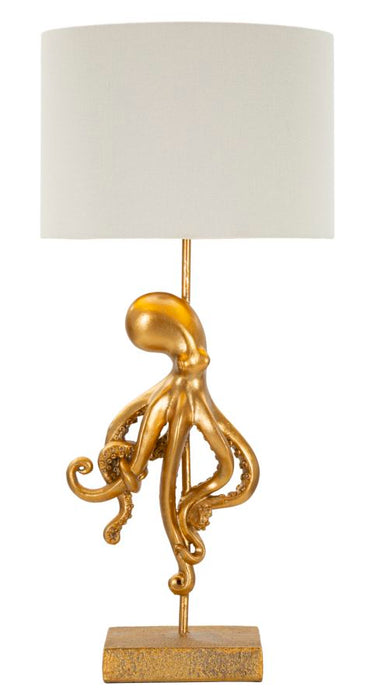 Lampada da tavolo Octopus dorata cm ø 30,5x64,5