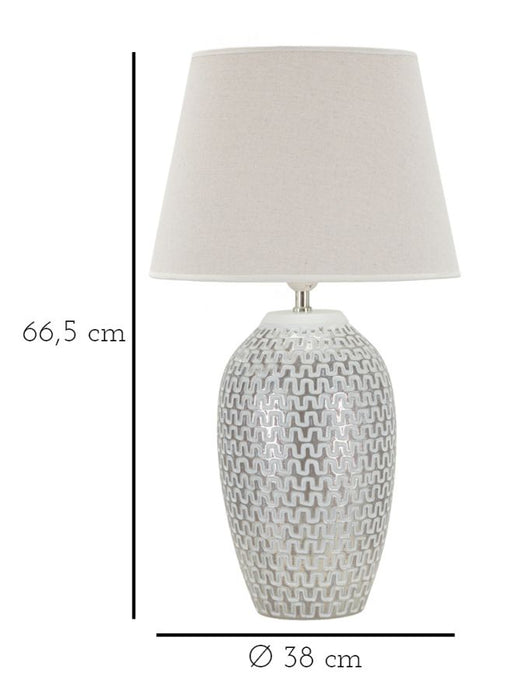 Lampada da Tavolo Wave in Resina Ø 35 cm - Altezza 65 cm