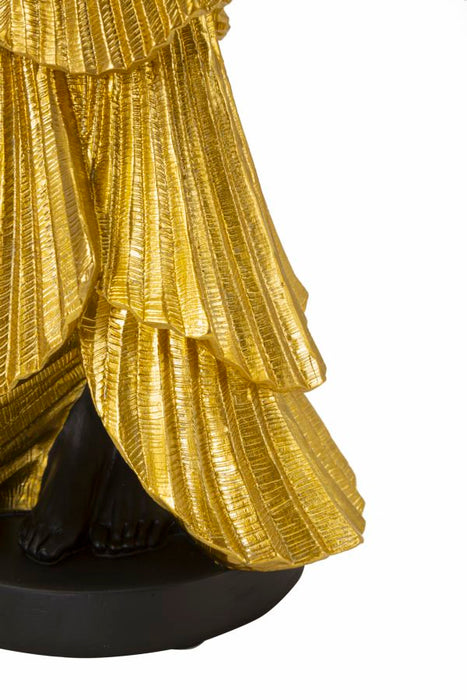 Statuetta Elegante Donnina in Oro 14,5x10x33 cm