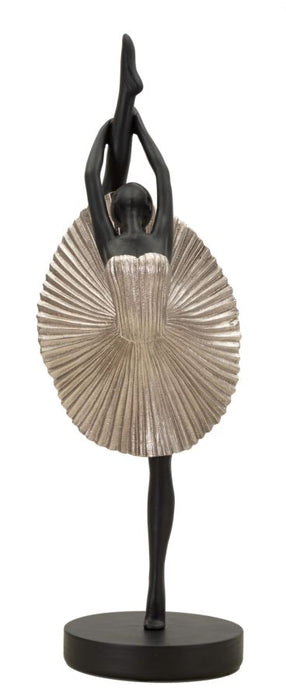 Statuetta Elegante Donnina in Argento 14x14x42,5 cm