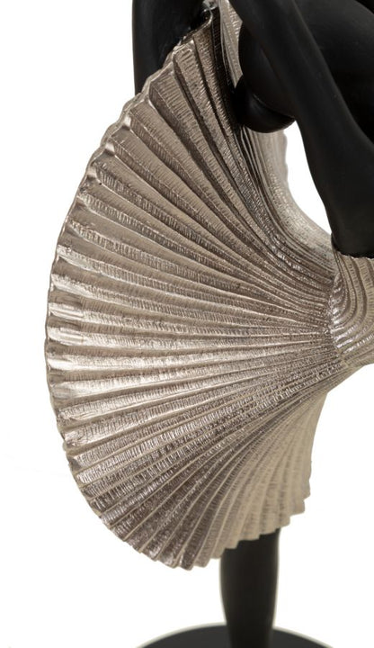Statuetta Elegante Donnina in Argento 14x14x42,5 cm