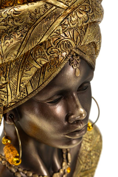 Scultura Africana Elegante 21x16x38 cm