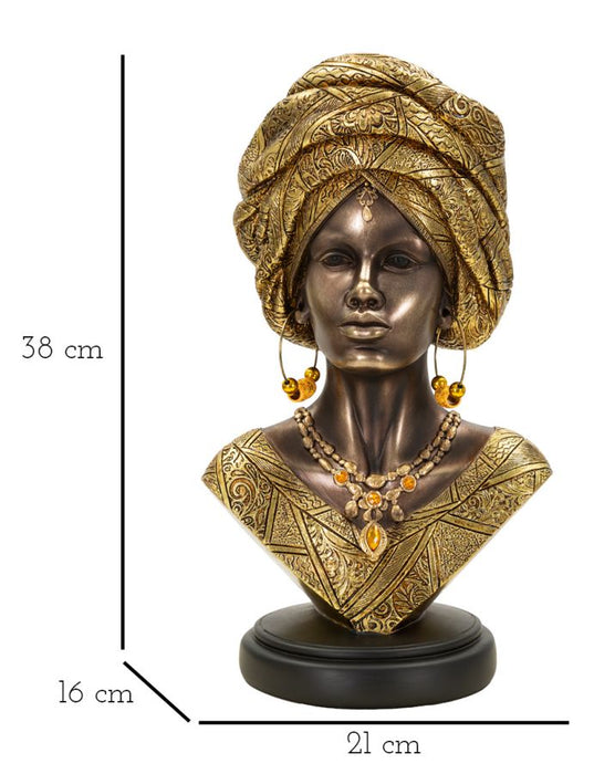 Scultura Africana Elegante 21x16x38 cm