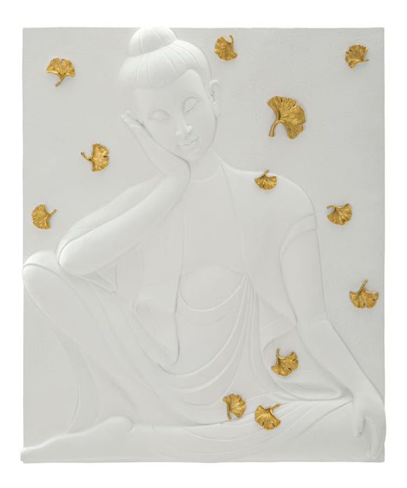 Pannello Decorativo Buddha in Resina 3D cm 46x5,7x55,5