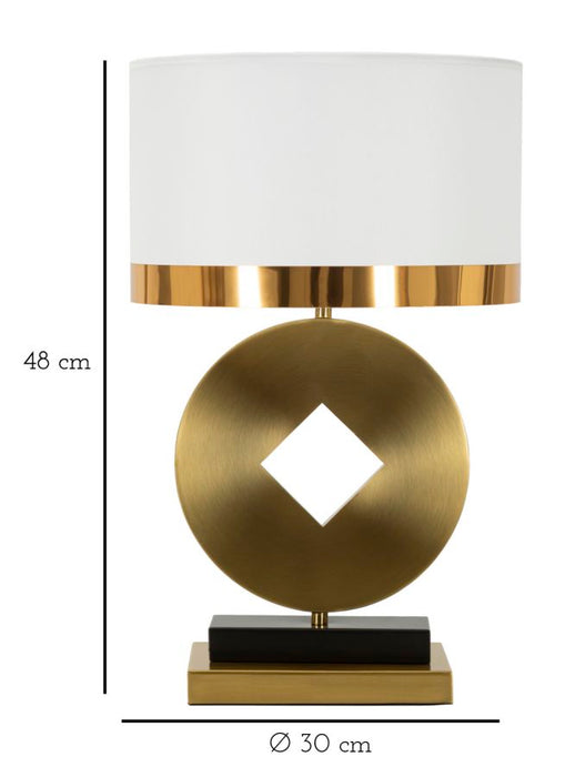 Lampada da Tavolo Eleganza Coin ø 30x53