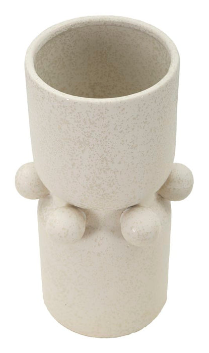 Vaso Decorativo in Ceramica con Sfere Ø 16x28 cm