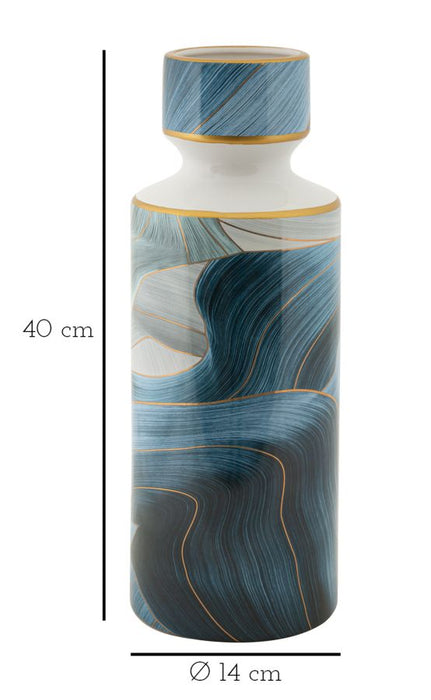 Vaso Elegante in Ceramica Alta Ø 14 cm, 40 cm di Altezza