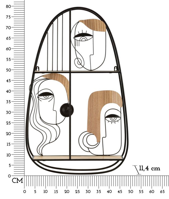 Mensola da muro artistica Picassy cm 49,5x11,4x80