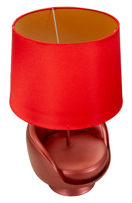 Lampada da Tavolo Retro Rossa Ø 26x43 cm