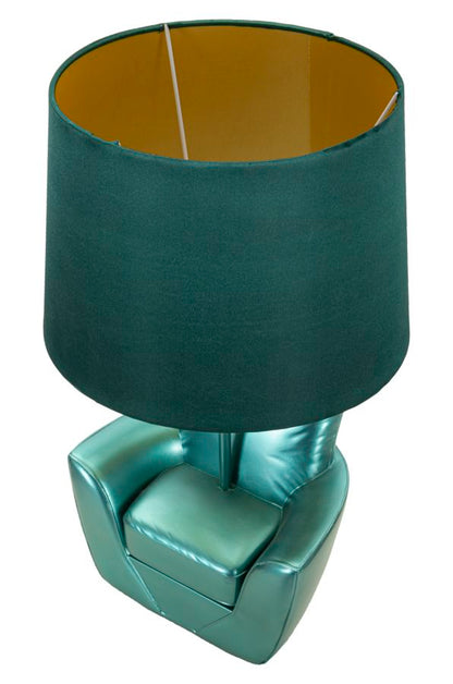 Lampada da Comodino Vintage Turchese Ø 26x43 cm