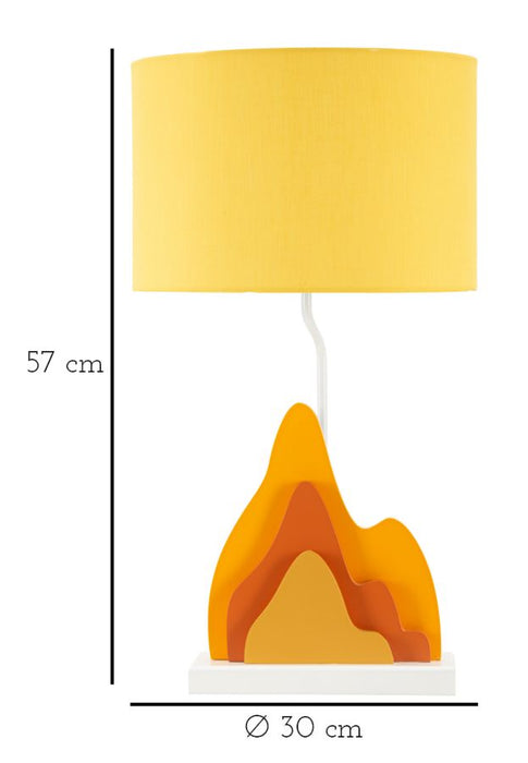 Lampada da Tavolo Design Fiamma -a- 30x57 cm