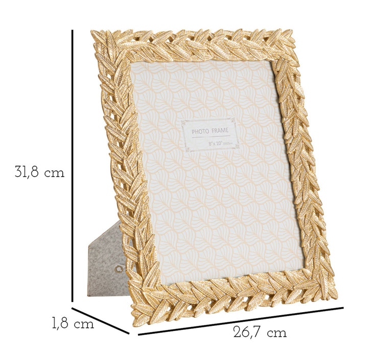 Cornice Elegante Solis con Motivo a Foglie 26,7x1,8x31,8 cm