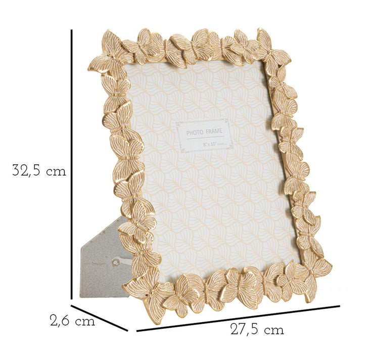 Cornice Decorativa Farfalle Oro 27,5x2,6x32,5 cm (interno 20x25 cm)