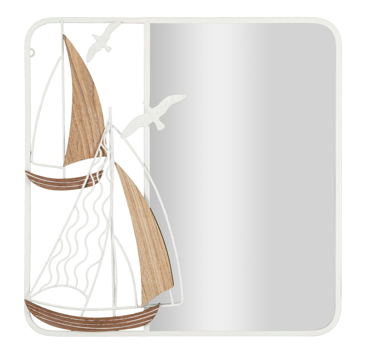 Specchio da parete Adriatic 60x4,4 cm - Eleganza e Design Marittimo