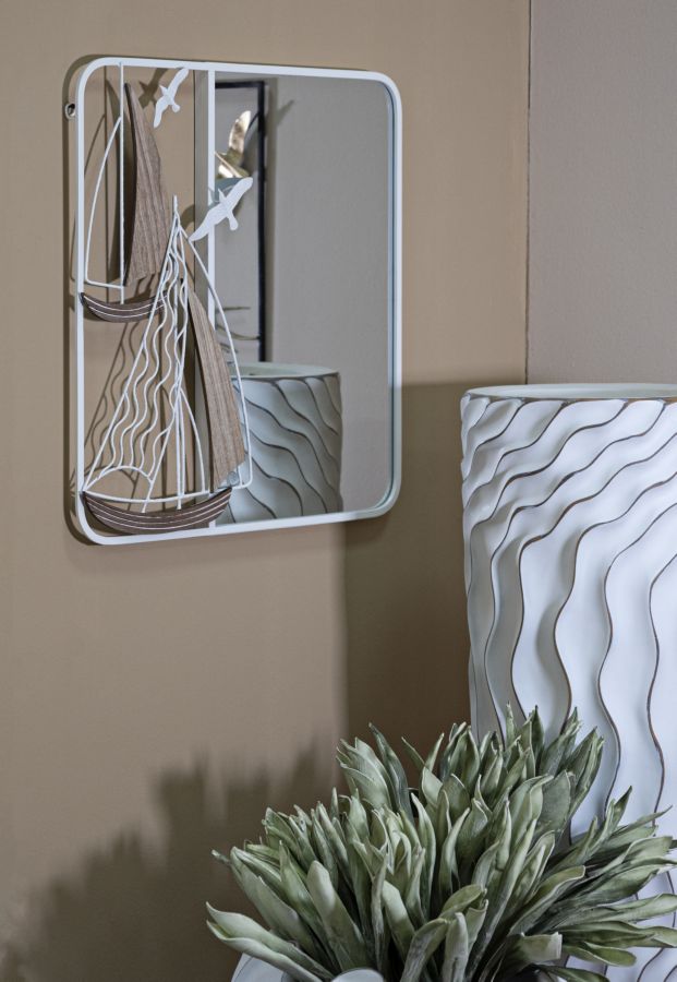 Specchio da parete Adriatic 60x4,4 cm - Eleganza e Design Marittimo
