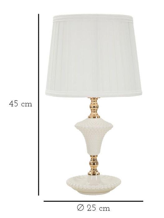 Lampada da Comodino Elegante Caserta 25x45 cm