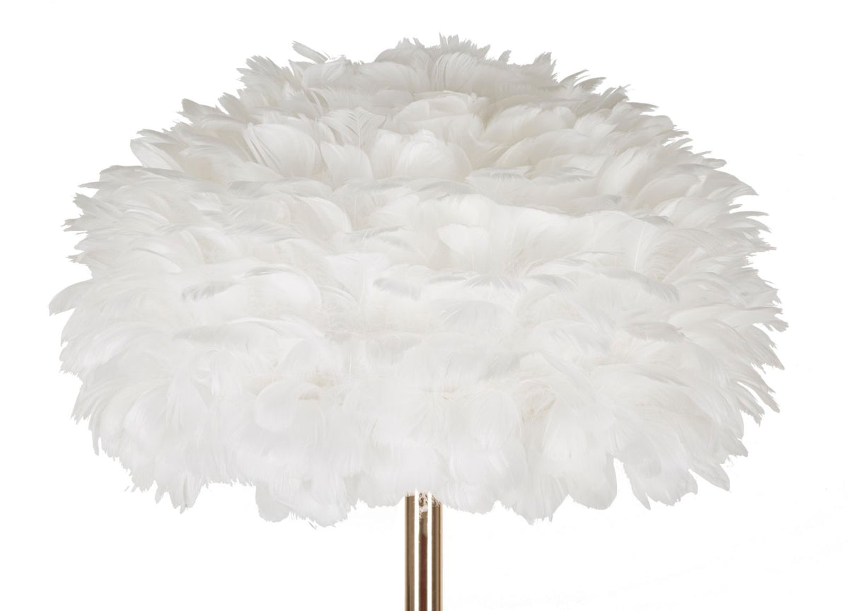 Lampada da terra elegante Feathers Slim in bianco cm ø 43x170