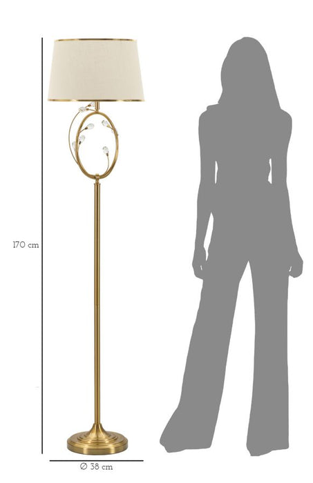 Lampada da terra elegante Versailles cm ø 38x170