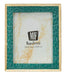 Cornice Grent verticale 20,3x2x25,3 cm con finitura dorata e verde, misura interna 15x20 cm, fotocornice decorativa elegante