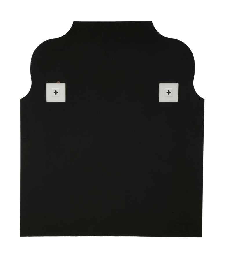 Retro dello specchio da parete Ankara oro con supporti per montaggio a parete, struttura solida e design funzionale.