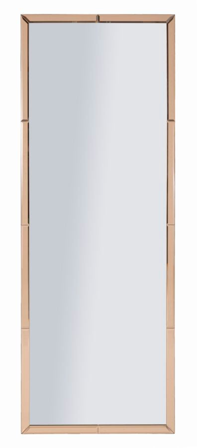 Specchio da muro Berlino rosa 55x150 cm con cornice elegante, ideale per ambienti moderni come soggiorni e ingressi.