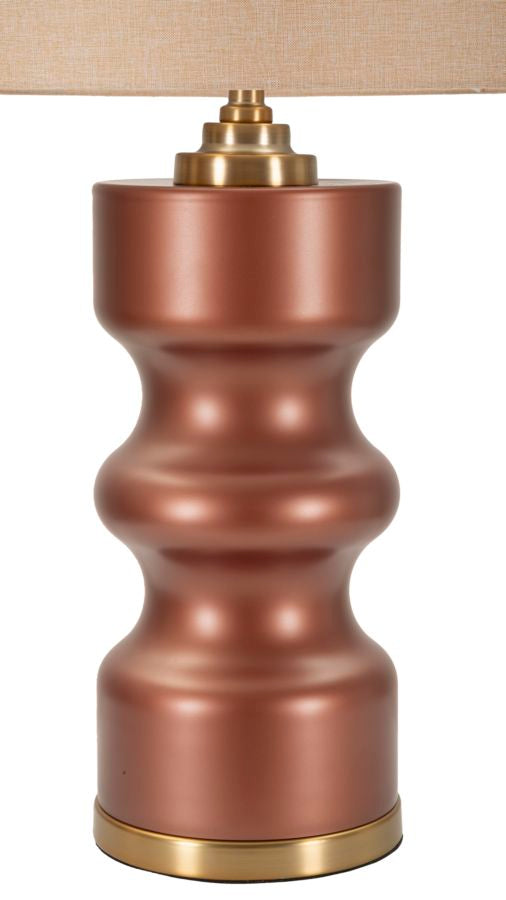 Dettaglio base lampada Rosenthal in metallo bronzo con finiture dorate, perfetta per ambienti raffinati e di design.