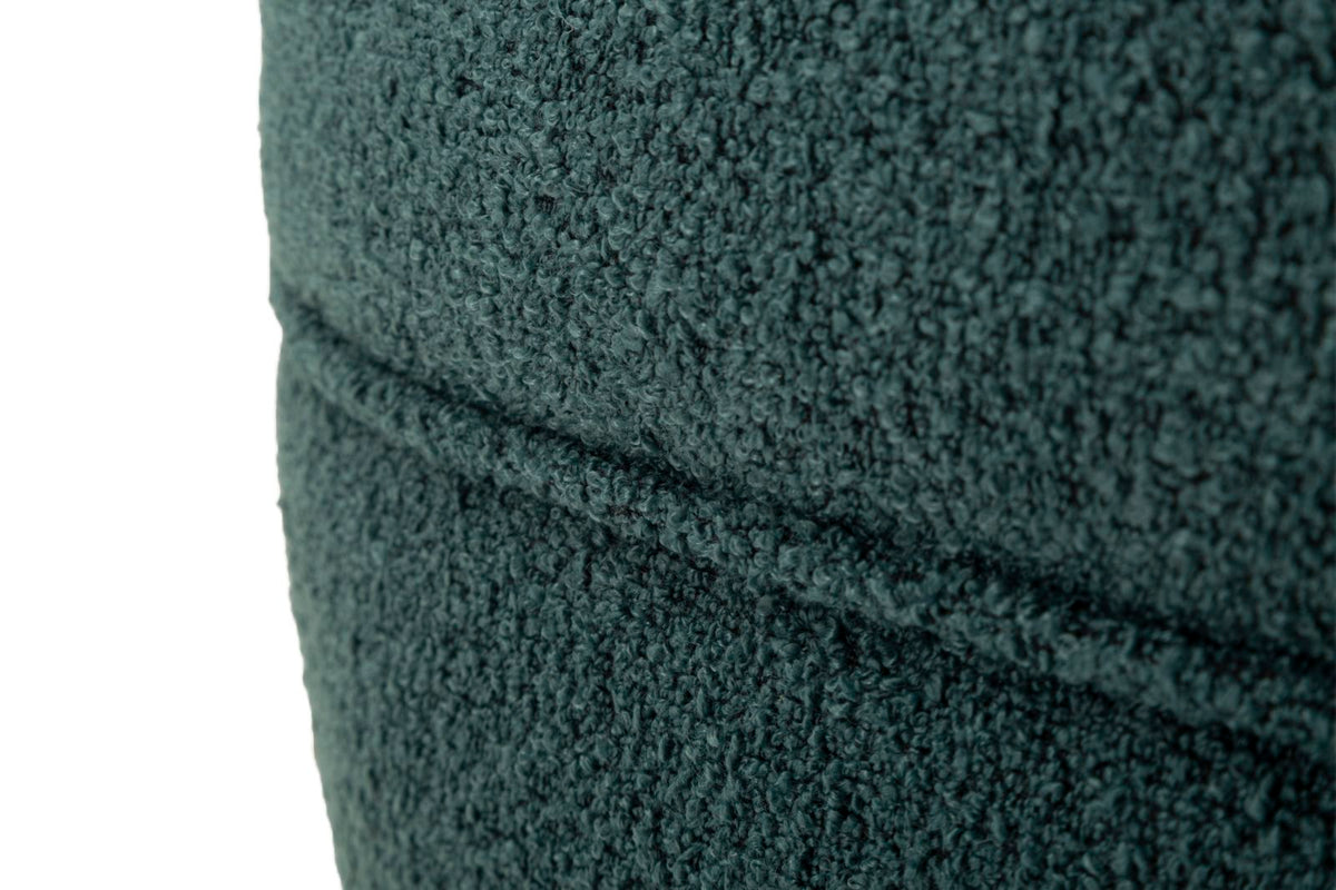 Cucitura laterale della Poltrona Girevole Torino Ottanio, rifinita con cura per un look elegante e resistente.