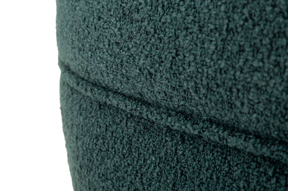 Cucitura laterale della Poltrona Girevole Torino Ottanio, rifinita con cura per un look elegante e resistente.