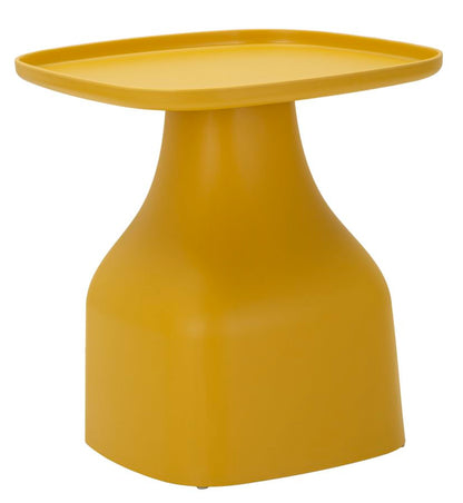 Tavolino Gea Giallo 48x48x50 cm con design moderno e funzionale, ideale per soggiorno o camera, struttura solida e superficie liscia.