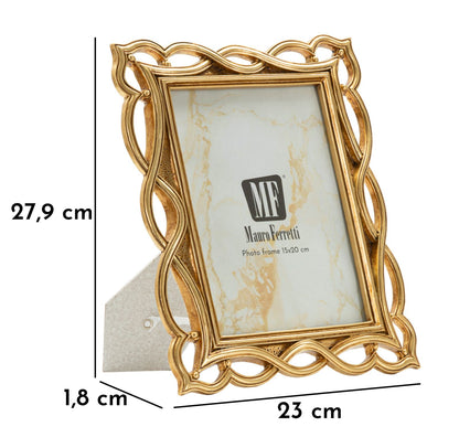 Cornice Wave elegante Mauro Ferretti con misure 23x1,8x27,9 cm e interno 15x20, ideale per foto verticali da esposizione.