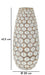 Vaso Resina Tibet Ø 20X45,5 cm con misure evidenziate, design moderno ideale per decorazioni d'interni di tendenza.